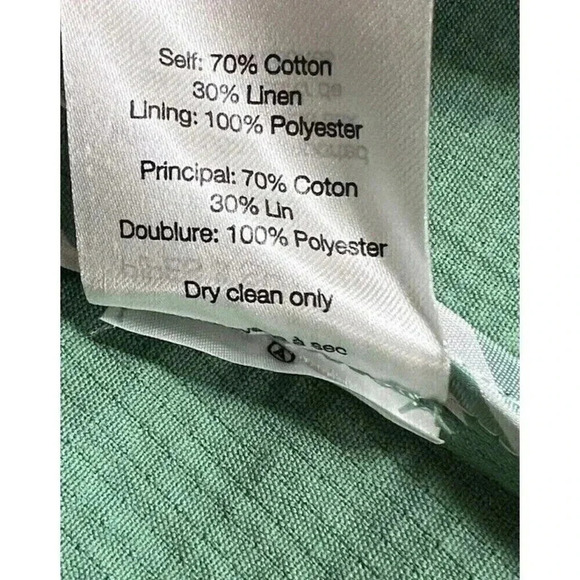 Veronica Beard Emsley Double Breasted Blazer Jacket Linen Blend Green Si… - Picture 10 of 13